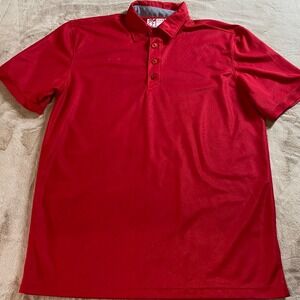 Chick-fil-A Team Style Oobe Mens Medium Red Polo Shirt Recycled Fabric Workwear